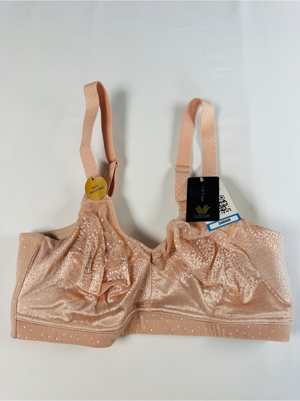 Wacoal Back Appeal 852303 Wire-Free Back Smoothing Bra Rose Dust 36DDD